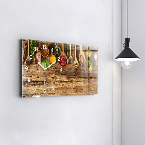 Reloj horizontal Cucharas de especias