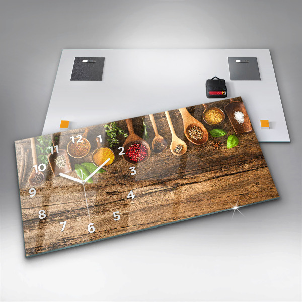 Reloj horizontal Cucharas de especias