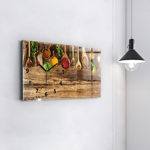 Reloj horizontal Cucharas de especias