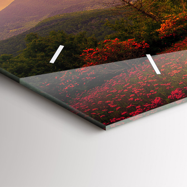 Reloj horizontal Árbol corazón de amor