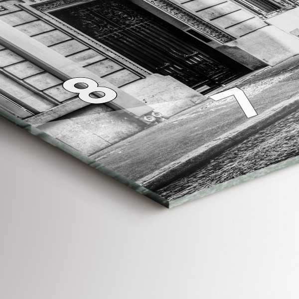 Reloj de cristal horizontal Ciudad de coches antiguos