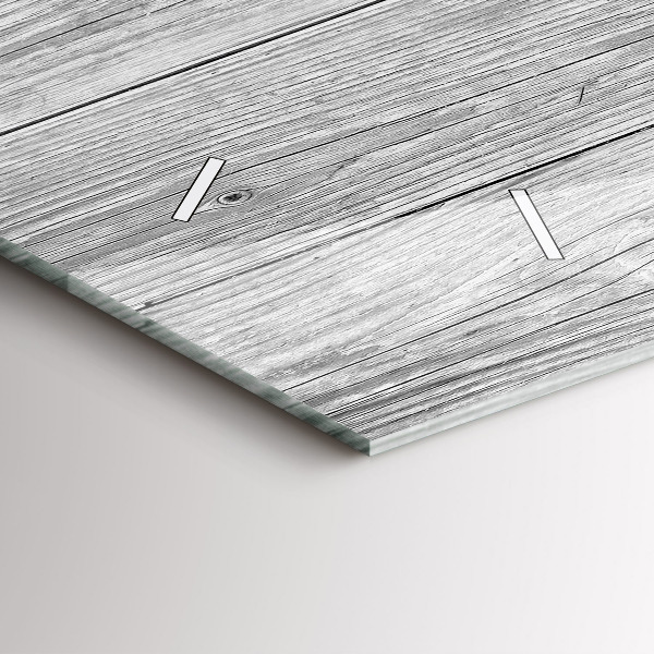 Reloj de cristal horizontal Paneles de madera