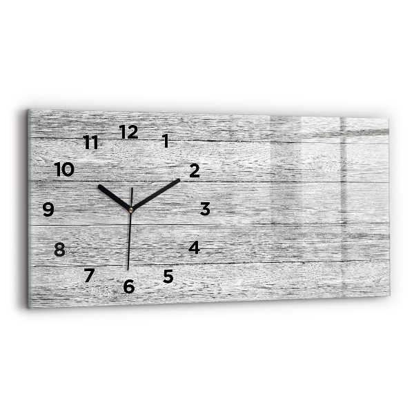 Reloj de cristal horizontal Paneles de madera