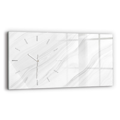 Reloj de cristal horizontal Mármol decorativo