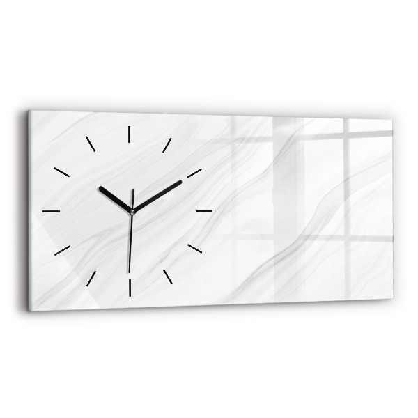 Reloj de cristal horizontal Mármol decorativo