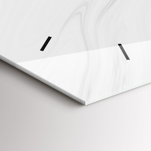 Reloj de cristal horizontal Mármol decorativo