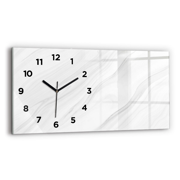 Reloj de cristal horizontal Mármol decorativo