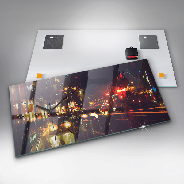 Reloj horizontal Ciudad pintada