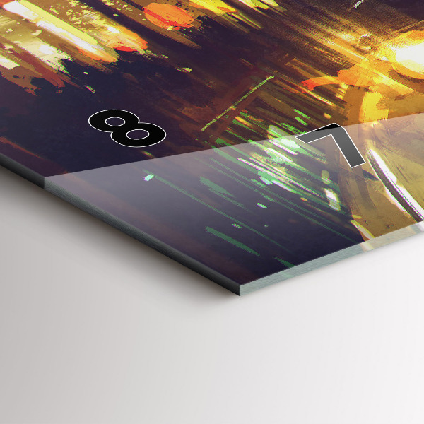 Reloj horizontal Ciudad pintada