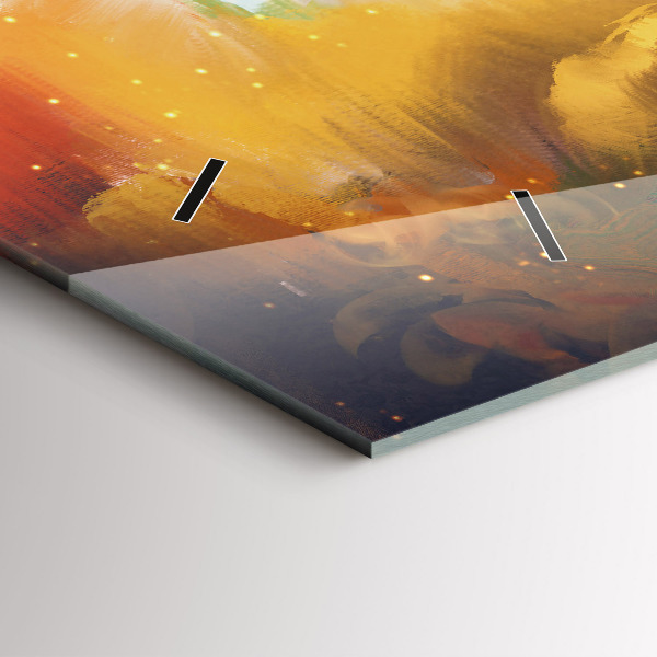 Reloj de cristal horizontal Imagen abstracta