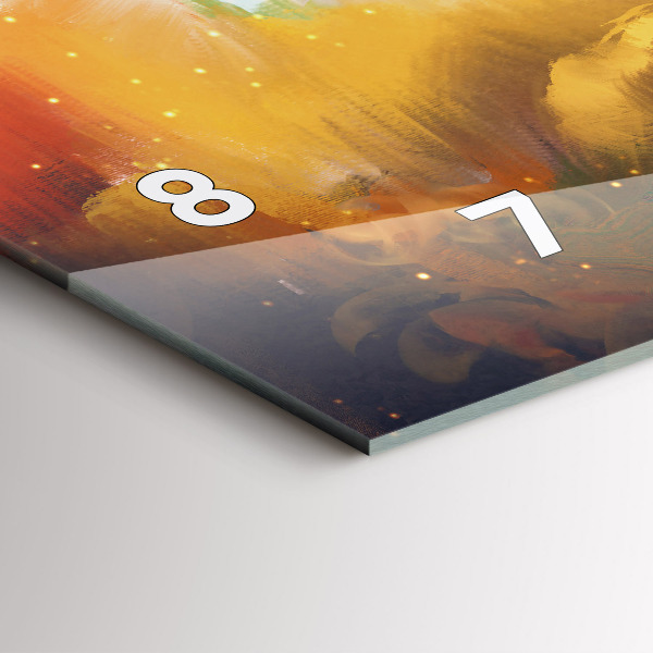 Reloj de cristal horizontal Imagen abstracta