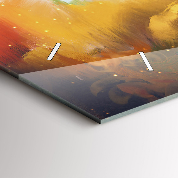 Reloj de cristal horizontal Imagen abstracta