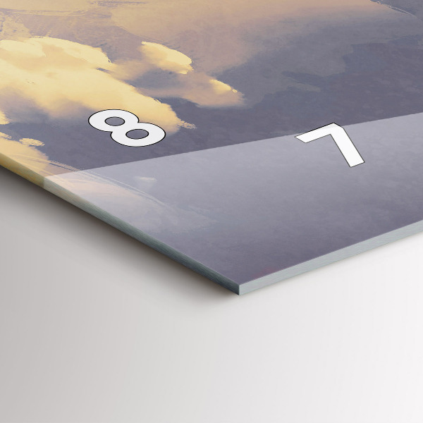 Reloj horizontal Barcos de papel