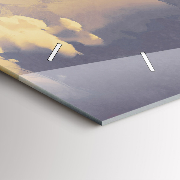 Reloj horizontal Barcos de papel