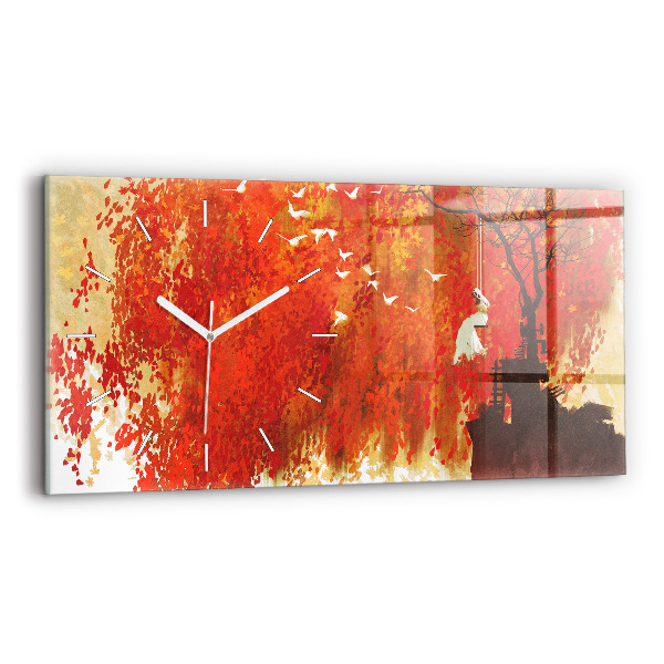 Reloj horizontal Novia en otoño