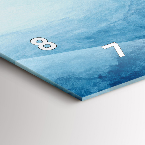 Reloj horizontal Agua abstracta