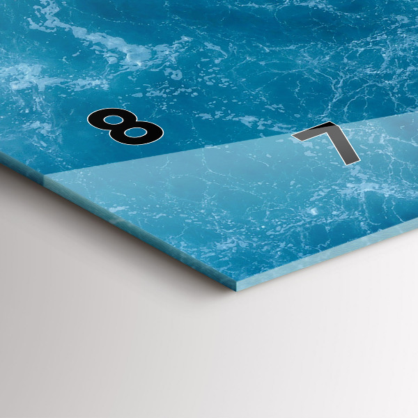 Reloj horizontal Agua de mar