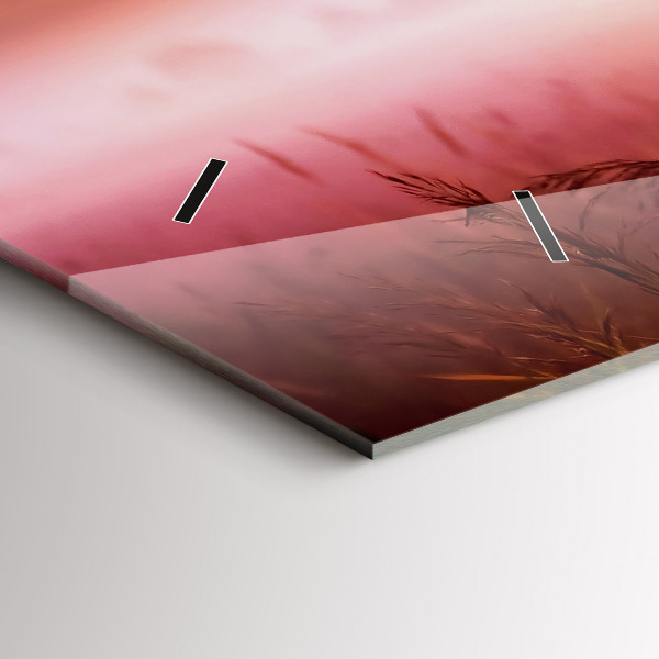 Reloj de cristal horizontal Mañana brumosa