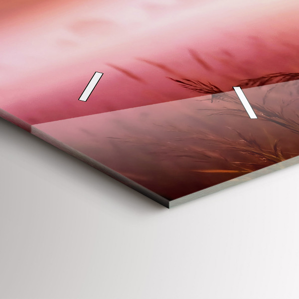 Reloj de cristal horizontal Mañana brumosa