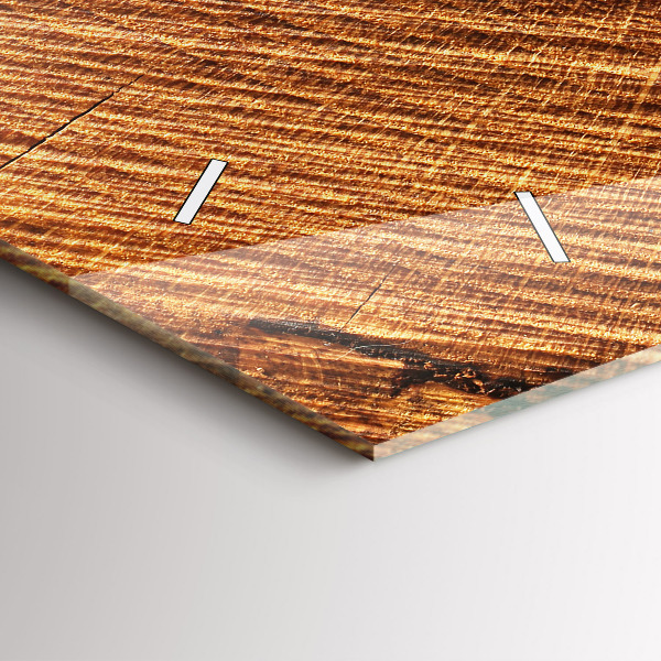 Reloj de cristal horizontal Madera decorativa