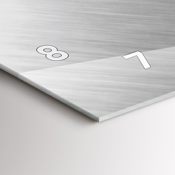 Reloj horizontal Pared de metal