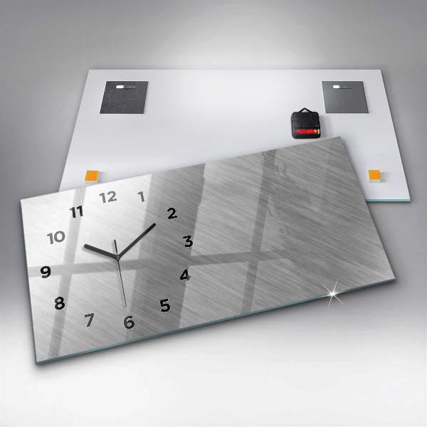 Reloj horizontal Pared de metal