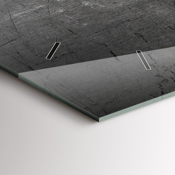 Reloj horizontal Pared metálica