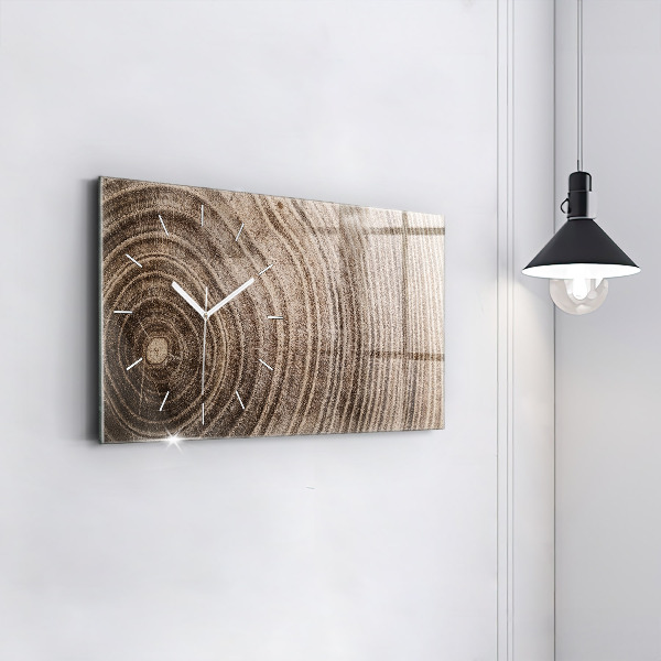Reloj horizontal Tronco de árbol
