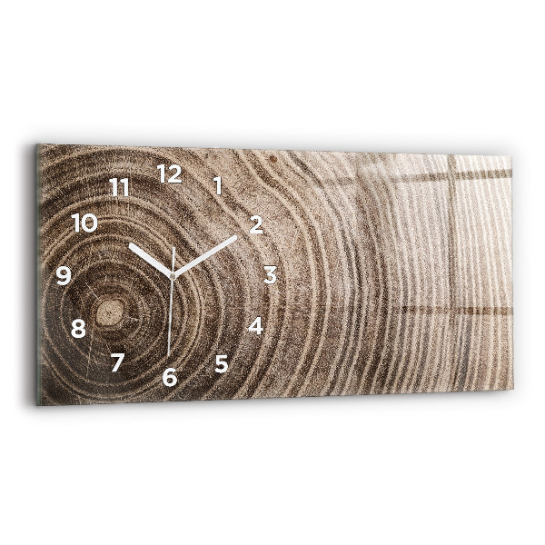 Reloj horizontal Tronco de árbol