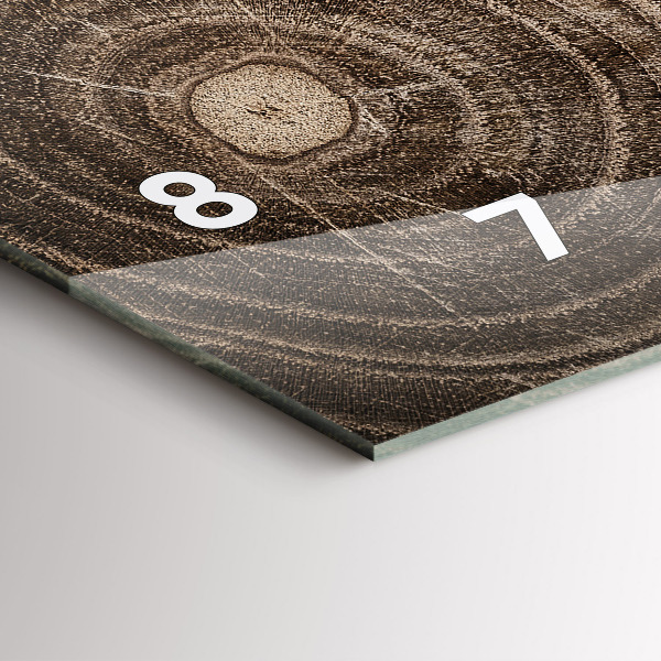 Reloj horizontal Tronco de árbol