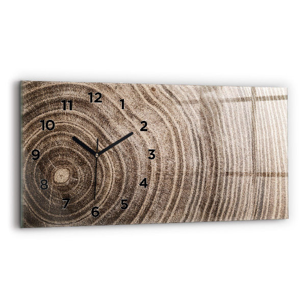 Reloj horizontal Tronco de árbol