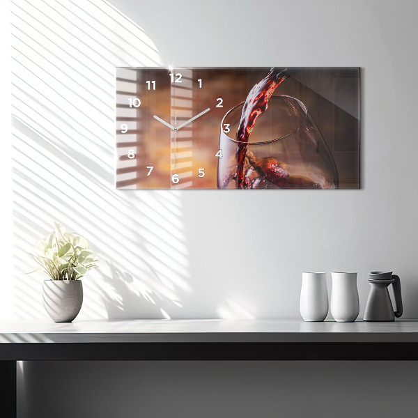 Reloj horizontal Copa de vino