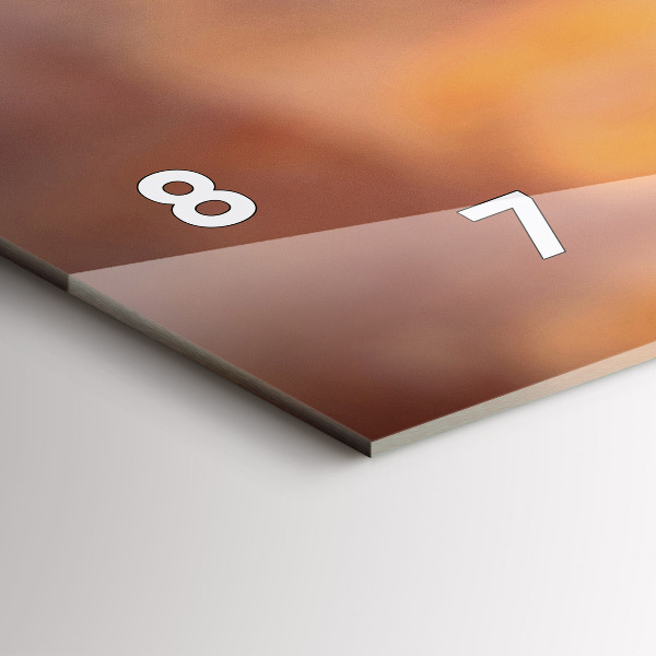 Reloj horizontal Copa de vino