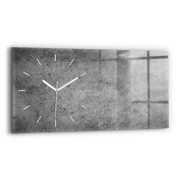 Reloj de cristal horizontal Muro industrial