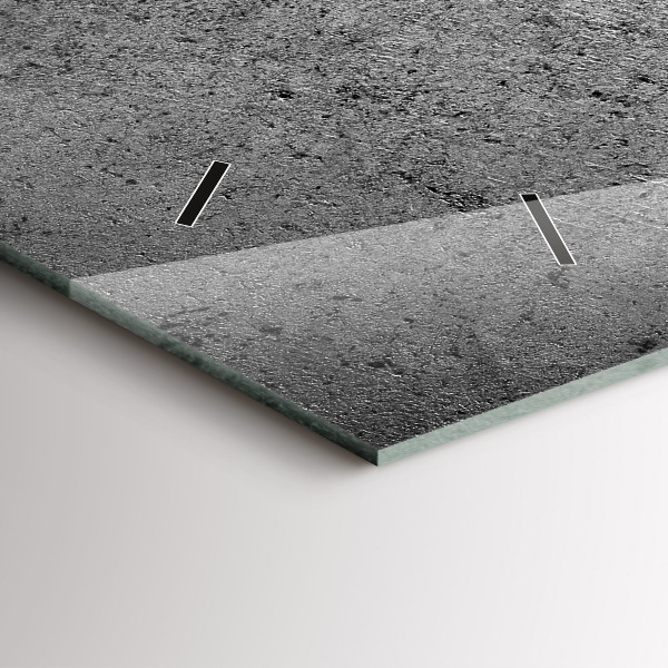 Reloj de cristal horizontal Muro industrial