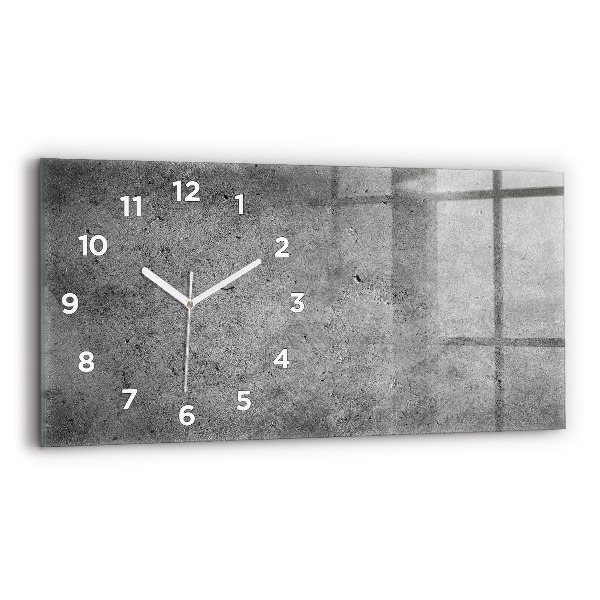 Reloj de cristal horizontal Muro industrial