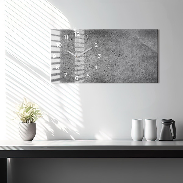 Reloj de cristal horizontal Muro industrial