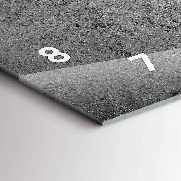 Reloj de cristal horizontal Muro industrial