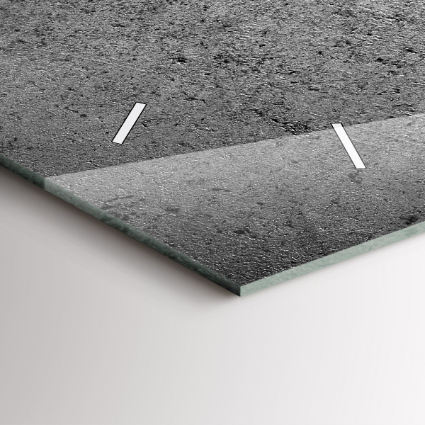 Reloj de cristal horizontal Muro industrial