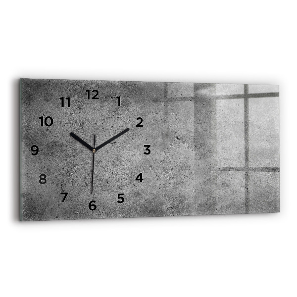 Reloj de cristal horizontal Muro industrial