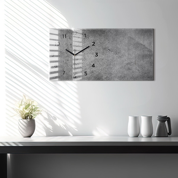 Reloj de cristal horizontal Muro industrial