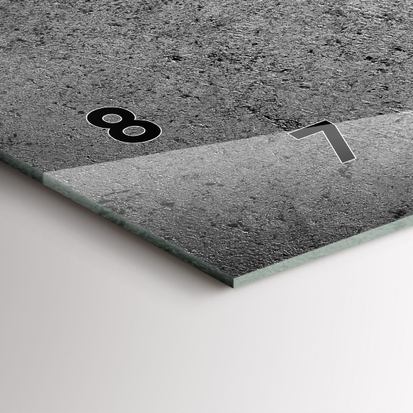 Reloj de cristal horizontal Muro industrial