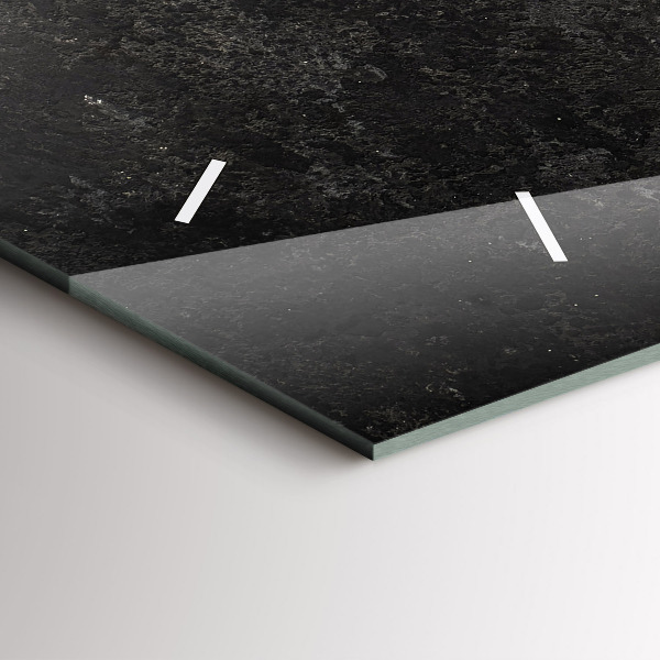 Reloj de cristal horizontal Corazón de menta