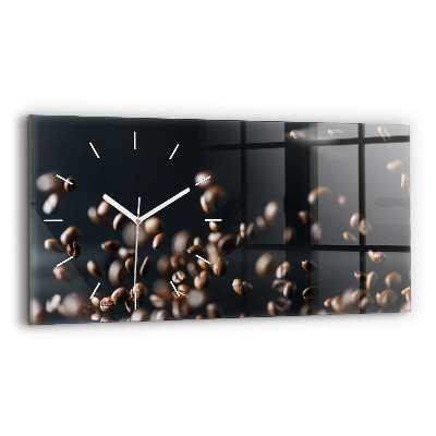 Reloj de cristal horizontal Granos de café