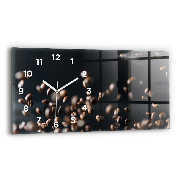 Reloj de cristal horizontal Granos de café