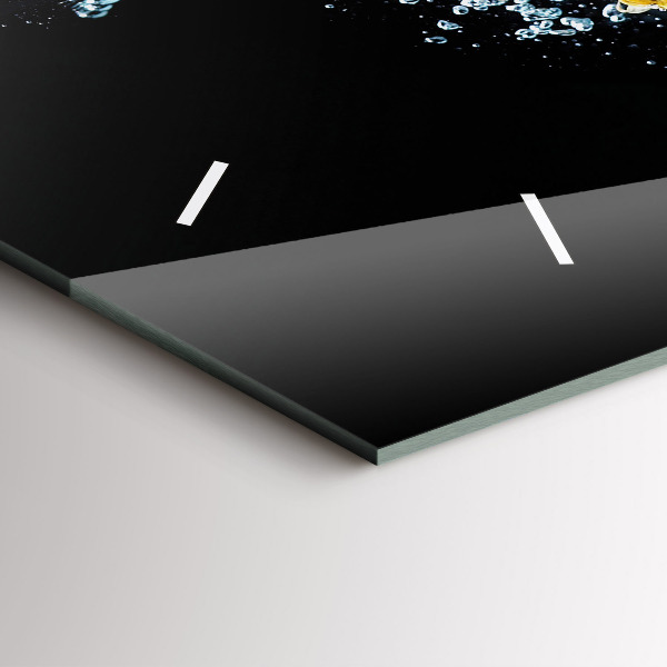 Reloj de cristal horizontal Piña