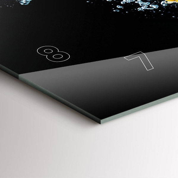 Reloj de cristal horizontal Piña