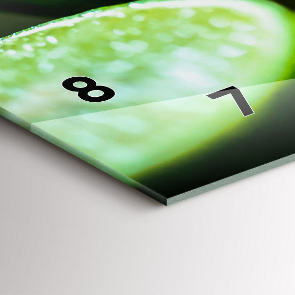 Reloj de cristal horizontal Trozos de cal