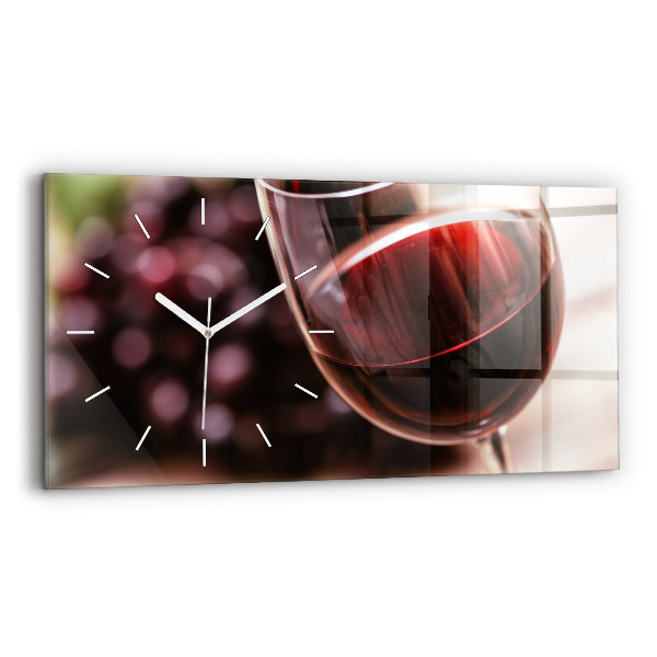 Reloj horizontal Copa de vino tinto