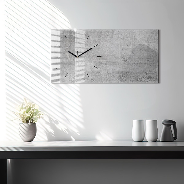 Reloj de cristal horizontal Pared en bruto